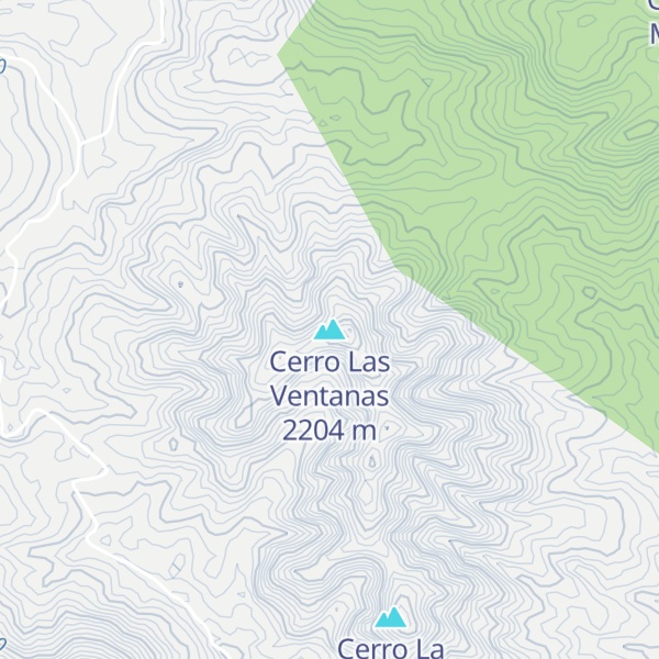 Map of Cerro Las Ventanas