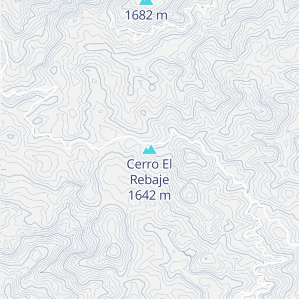Map of Cerro El Rebaje