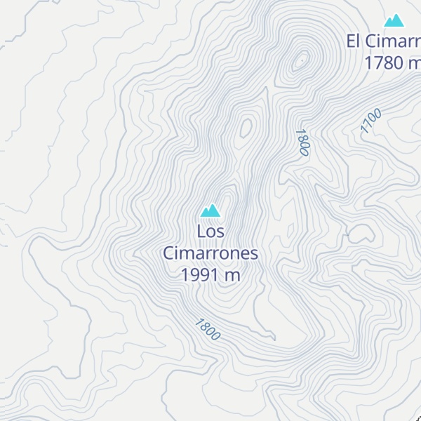 Map of Los Cimarrones