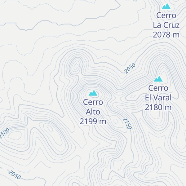 Map of Cerro Alto