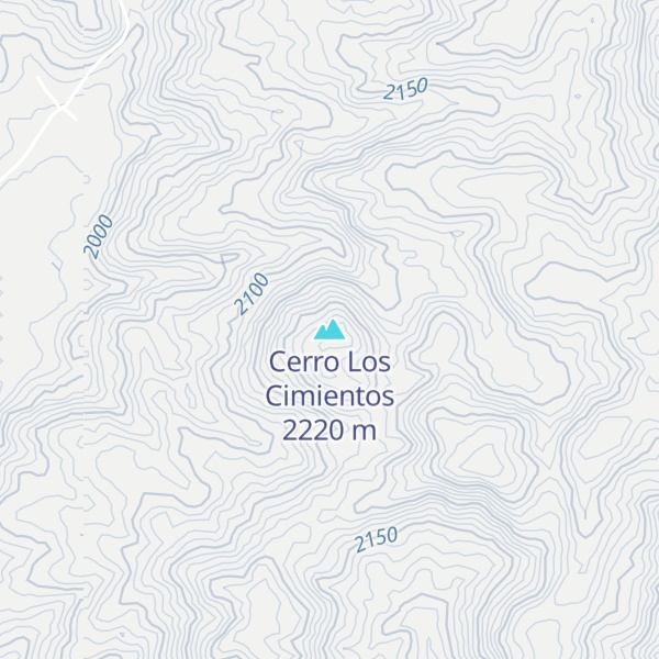 Map of Cerro Los Cimientos