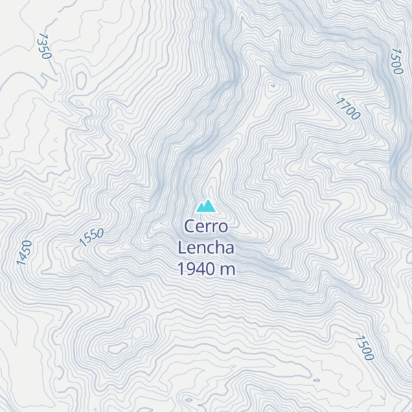 Map of Cerro Lencha