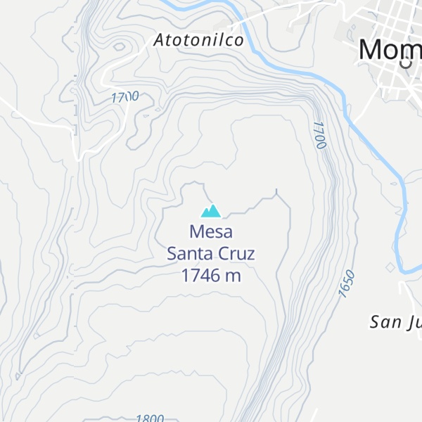 Map of Mesa Santa Cruz