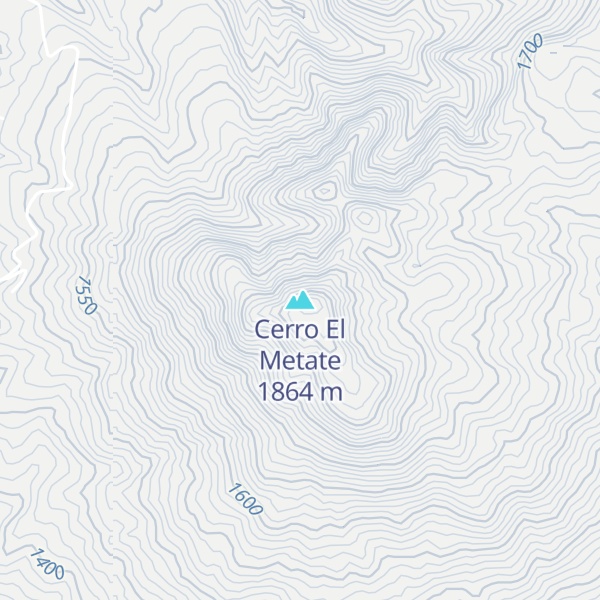 Map of Cerro El Metate