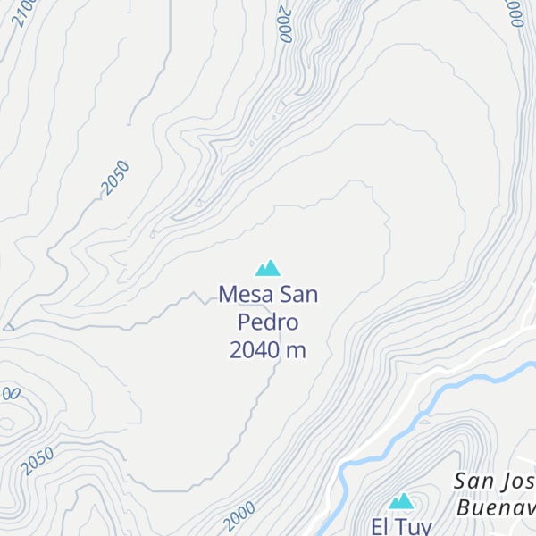 Map of Mesa San Pedro