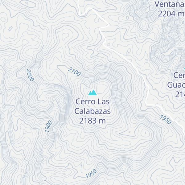 Map of Cerro Las Calabazas