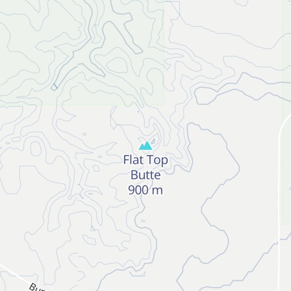 Map of Flat Top Butte