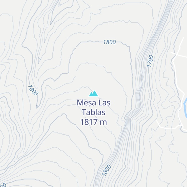 Map of Mesa Las Tablas