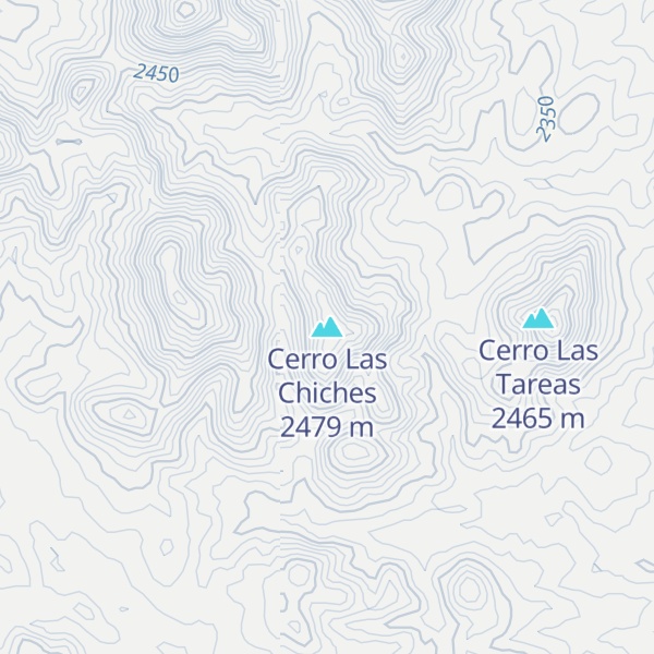 Map of Cerro Las Chiches
