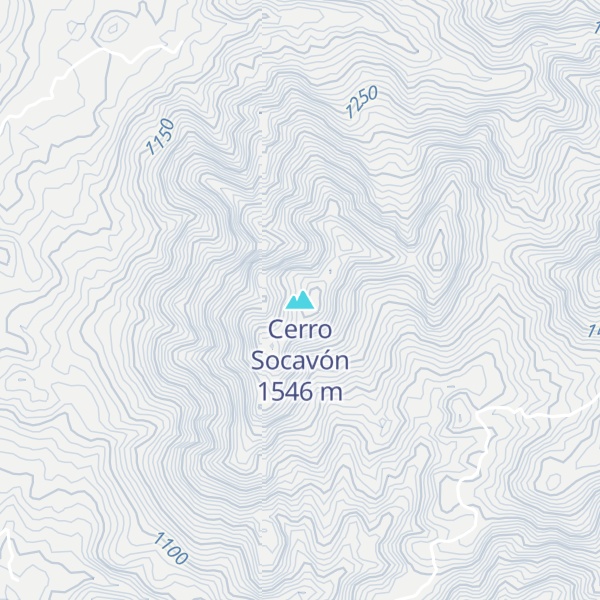 Map of Cerro Socavón