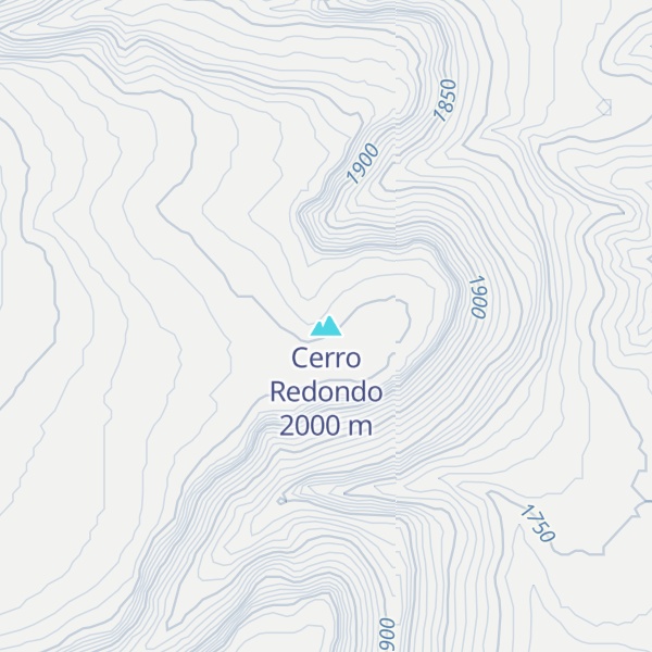 Map of Cerro Redondo