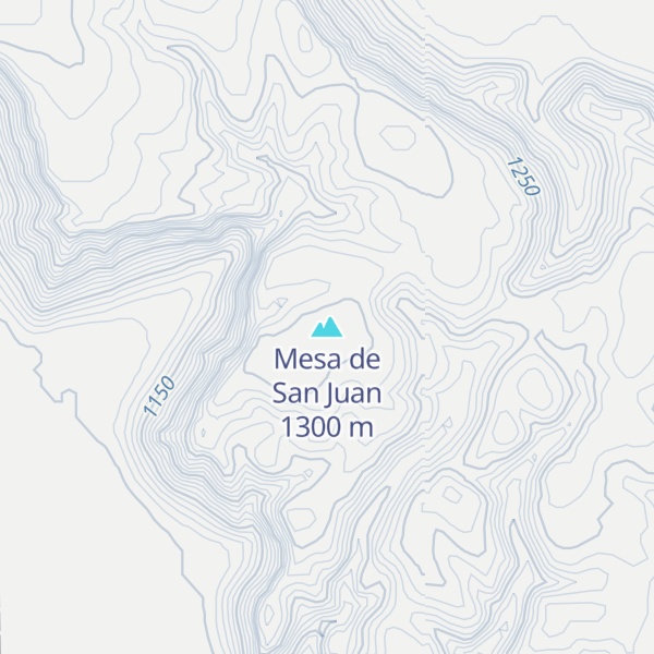 Map of Mesa de San Juan