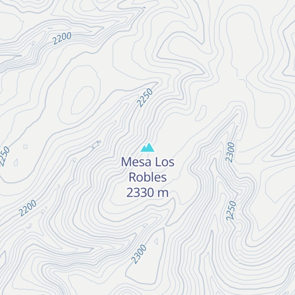 Map of Mesa Los Robles