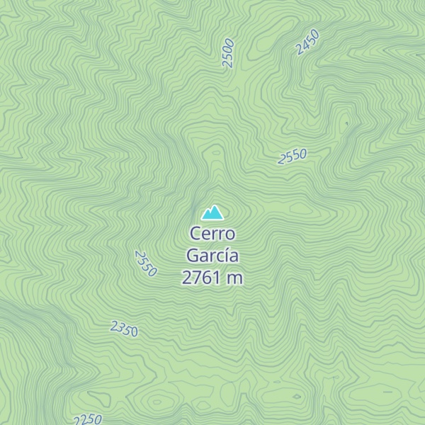 Map of Cerro García