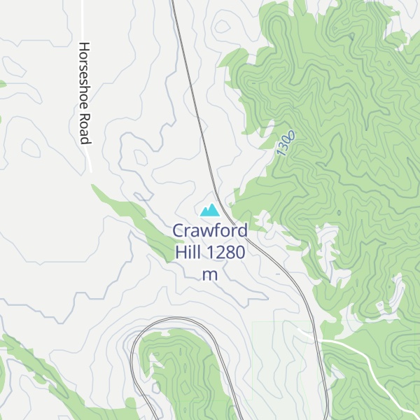 Map of Crawford Hill