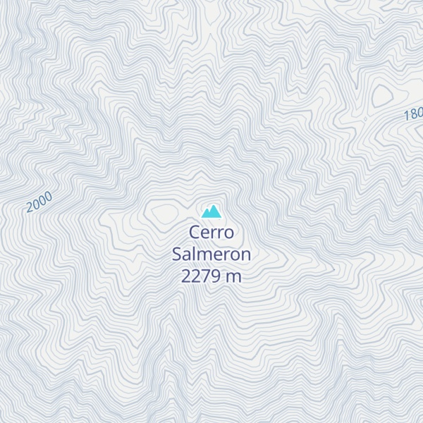 Map of Cerro Salmeron