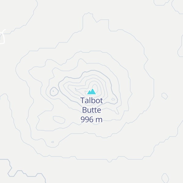 Map of Talbot Butte