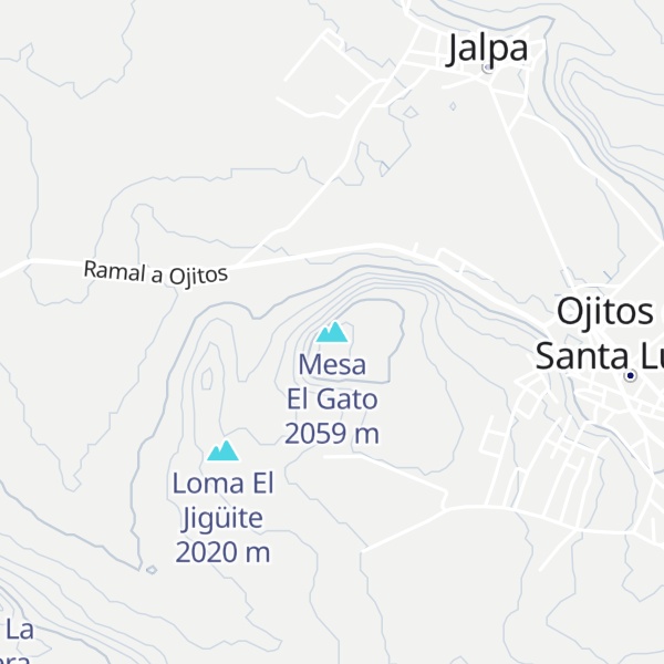Map of Mesa El Gato
