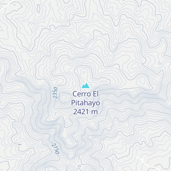 Map of Cerro El Pitahayo