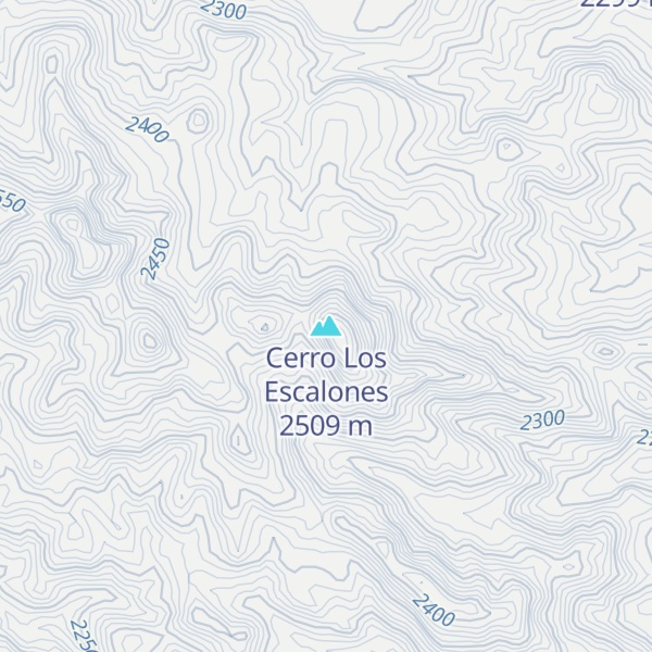 Map of Cerro Los Escalones