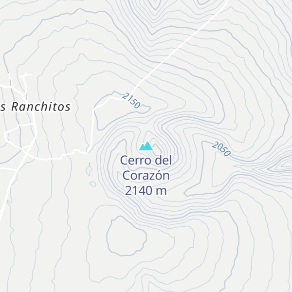 Map of Cerro del Corazón