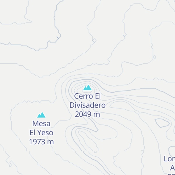 Map of Cerro El Divisadero