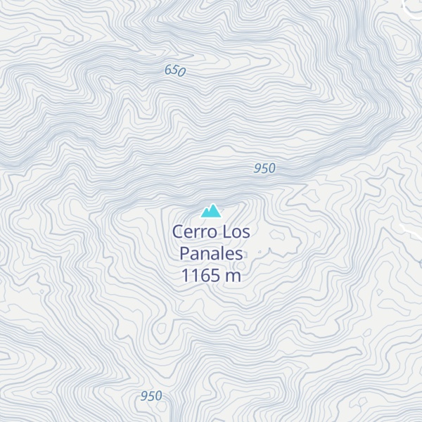 Map of Cerro Los Panales