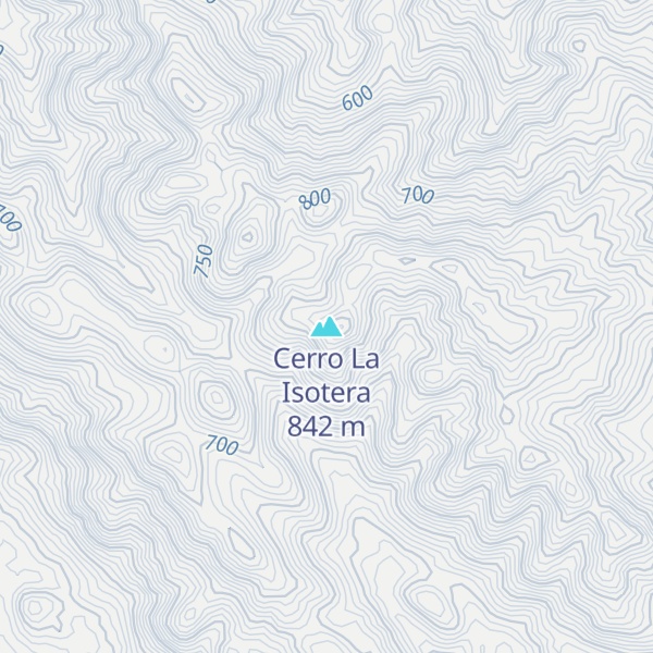 Map of Cerro La Isotera