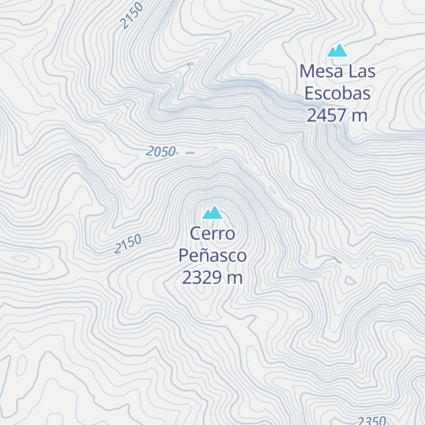 Map of Cerro Peñasco