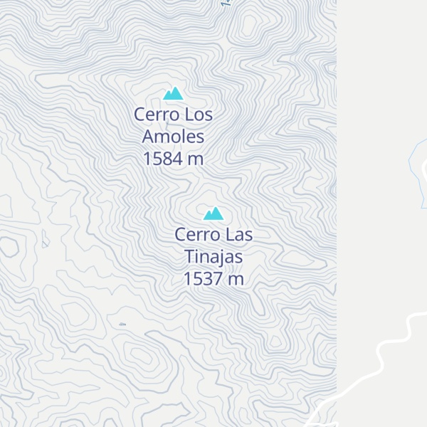 Map of Cerro Las Tinajas