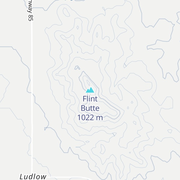 Map of Flint Butte