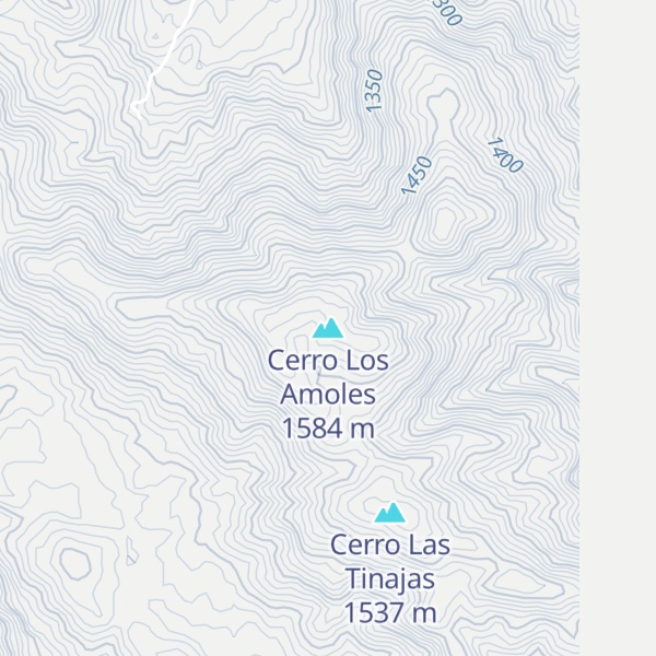 Map of Cerro Los Amoles
