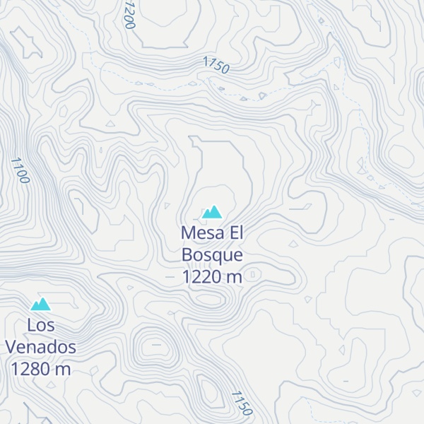 Map of Mesa El Bosque
