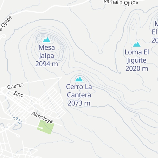 Map of Cerro La Cantera