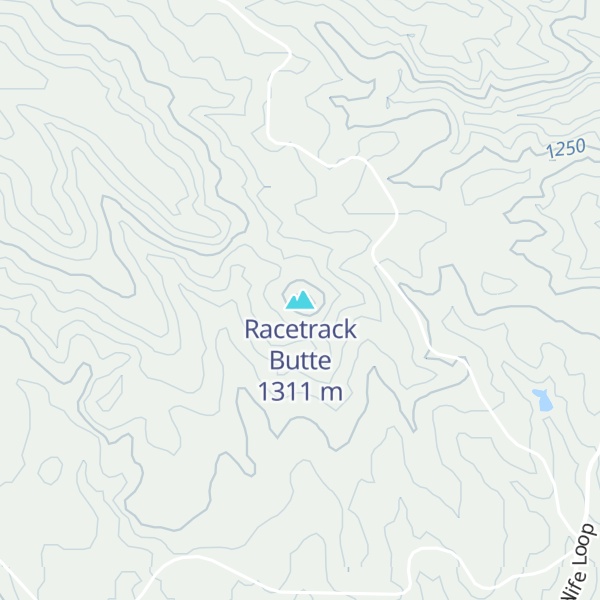 Map of Racetrack Butte