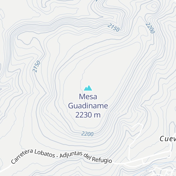 Map of Mesa Guadiname