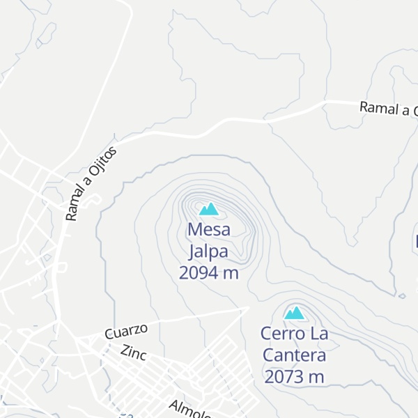 Map of Mesa Jalpa