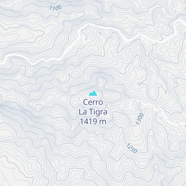 Map of Cerro La Tigra
