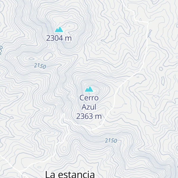 Map of Cerro Azul