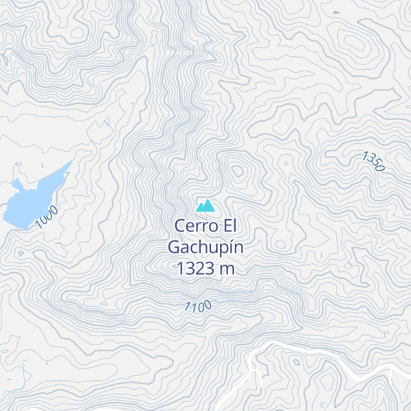 Map of Cerro El Gachupín