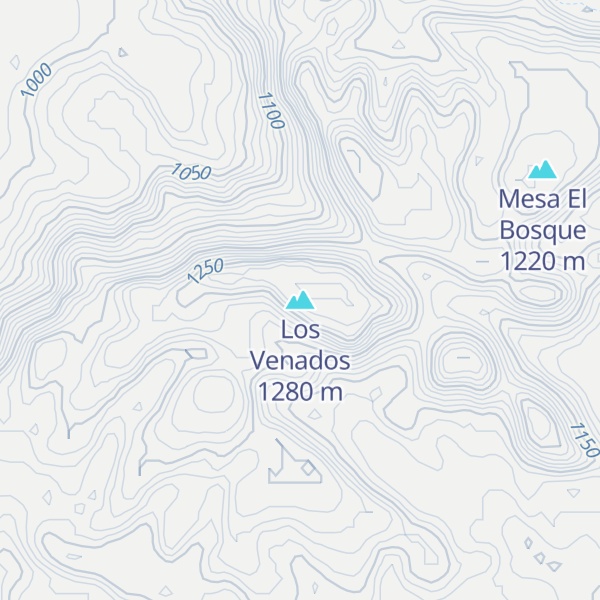 Map of Los Venados