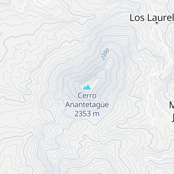 Map of Cerro Anantetagüe