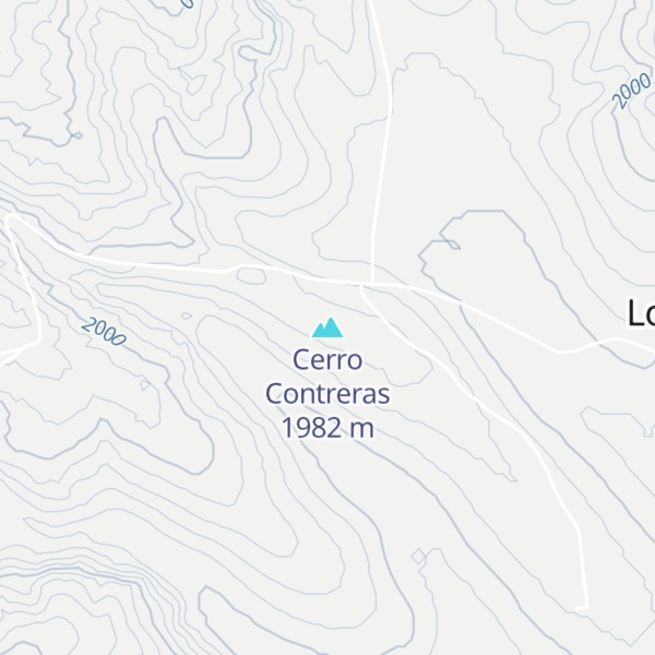 Map of Cerro Contreras