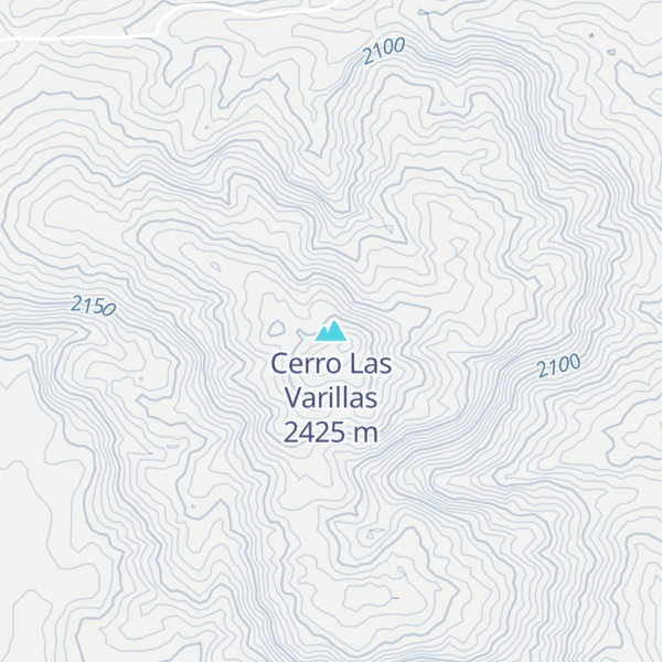 Map of Cerro Las Varillas