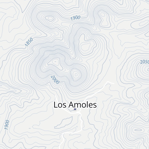 Map of Cerro Los Amoles