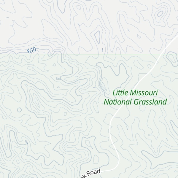 Map of Toms Butte
