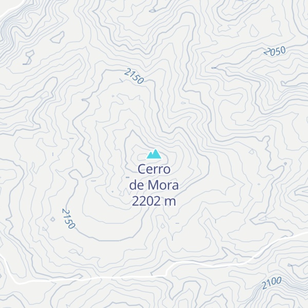 Map of Cerro de Mora