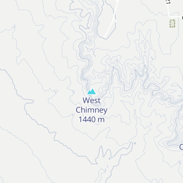 Map of West Chimney