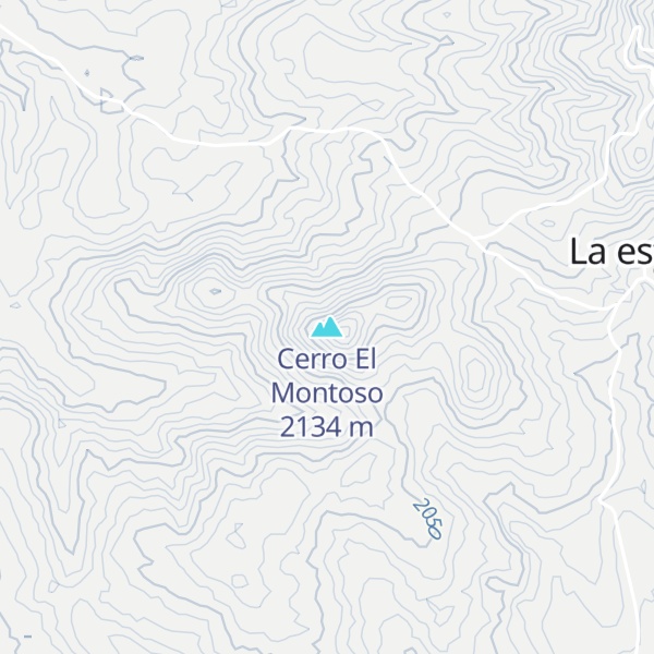 Map of Cerro El Montoso