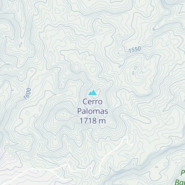 Map of Cerro Palomas